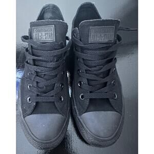 Converse All Star wmn 10/men 8 EXCELLENT preowned Mono BLACK